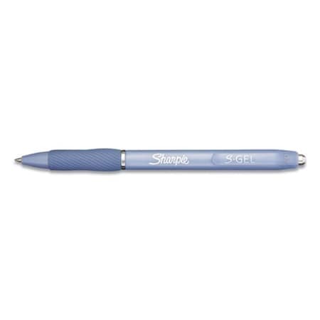Sharpe Manufacturing Sharpie 0.7 mm Medium S-Gel Fashion Barrel Gel Pen, Black Ink - Frost Blue Barrel SAN2126232
